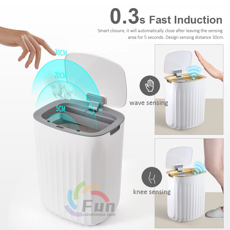 Automatic Smart Trash Bin with Lid for Home & Car