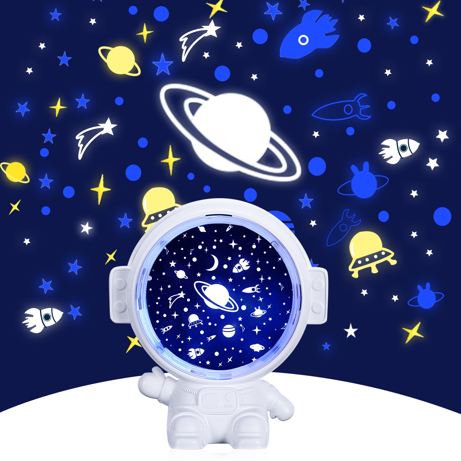 Kids Galaxy Starry Sky Spaceman Light That Makes Bedtime Extra Fun