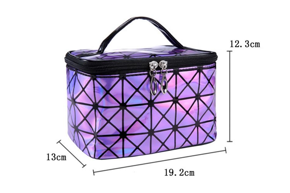 3D Laser Cosmetic Bag Stylish Makeup Travel Organizer