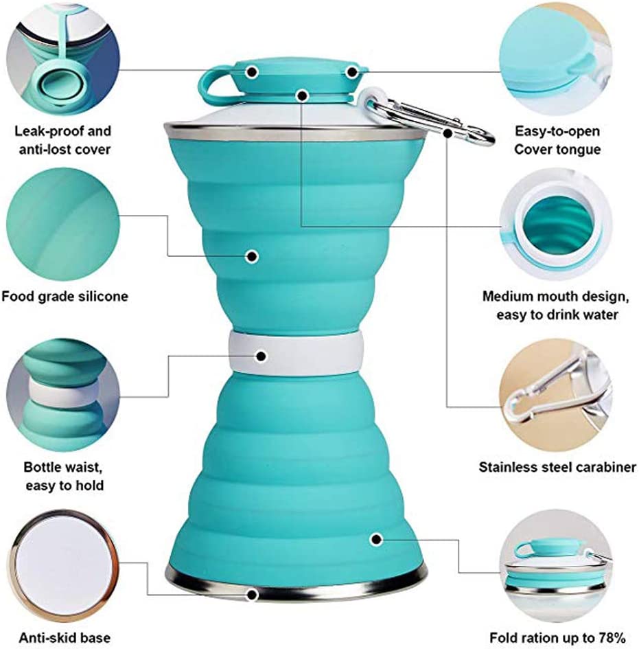 Foldable Silicone Water Bottle for Easy Everyday Hydration