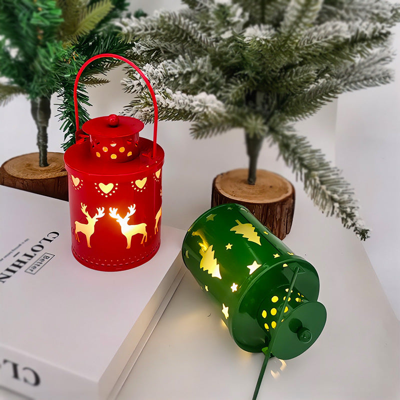 Galaxy Star Projector Nordic LED Candle Lantern Christmas Decor