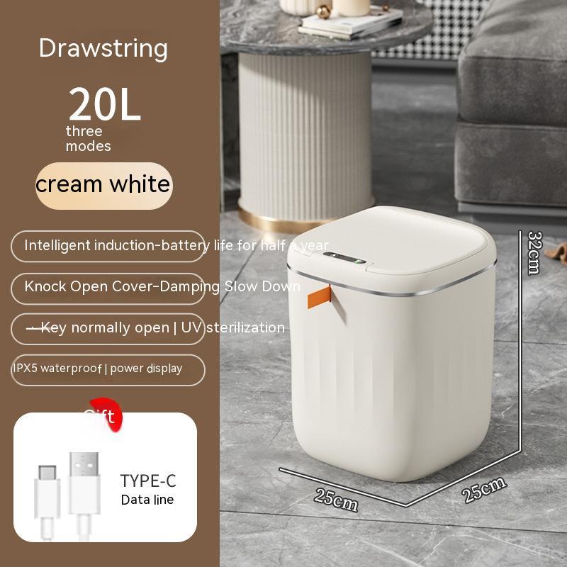 Automatic Smart Trash Bin with Lid for Home & Car