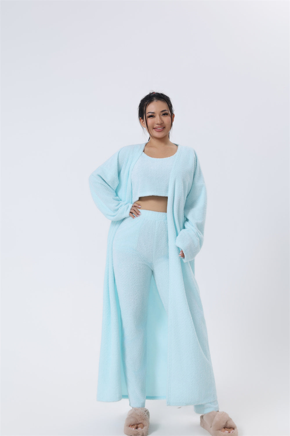 Soft & Cozy Women’s 3-Piece Matching Pajamas Lounge Set