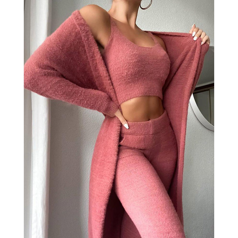 Soft & Cozy Women’s 3-Piece Matching Pajamas Lounge Set