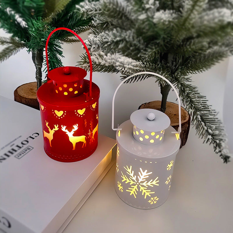 Galaxy Star Projector Nordic LED Candle Lantern Christmas Decor