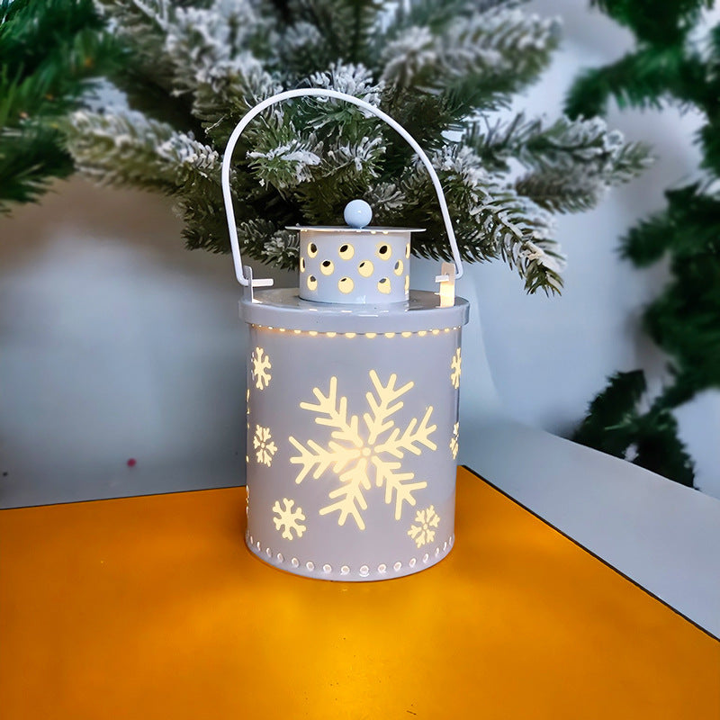 Galaxy Star Projector Nordic LED Candle Lantern Christmas Decor